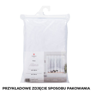 Daria firanka żakardowa gotowa, szerokość 300 x wysokość 120cm, kolor 001 biały