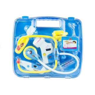 Zestaw małego lekarza w walizce doktor niebieski