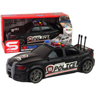 Auto sportowe policja 1:16 czarny dźwięk