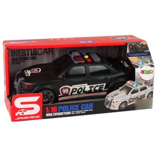 Auto sportowe policja 1:16 czarny dźwięk