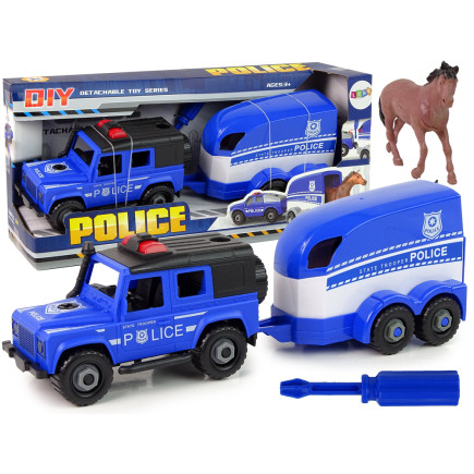 Auto terenowe transporter policja do rozkręcania diy koń