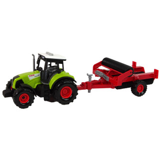 Traktor z kultywatorem dla dzieci z dźwiękami i światłem zielony EAN: 5905515356046