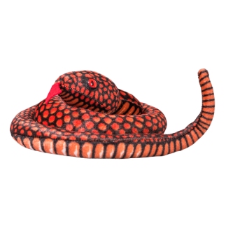 Maskotka pluszowa wąż czerwony 100 cm