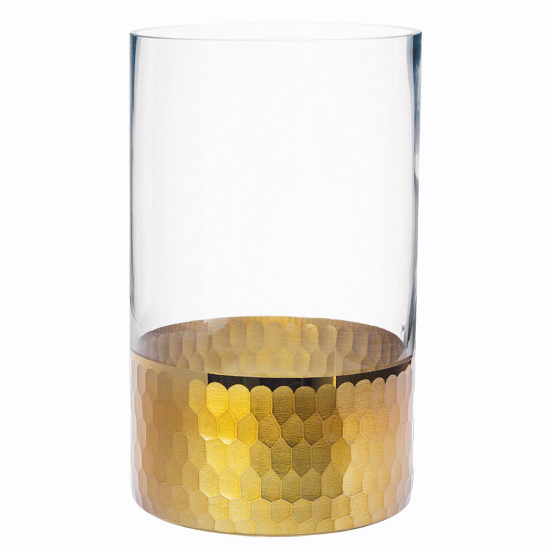 Golden Honey Wazon/Swiecznik Szklany H-20 cm w Kolorowym Boxie EAN: 5907508176358