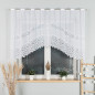 Firanka żakardowa Maria gotowa, wzór pasowy 250x120cm, kolor biały 001, EAN: 5907693242654