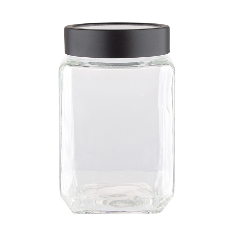 Słoik pojemnik szklany na produkty sypkie 700 ml kwadratowy
