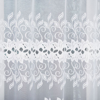 Bastia firanka żakardowa gotowa, szerokość 250 x wysokość 130cm, kolor 001 biały