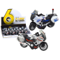 Motocykl z napędem frykcyjnym skala 1:10 policyjny sportowy