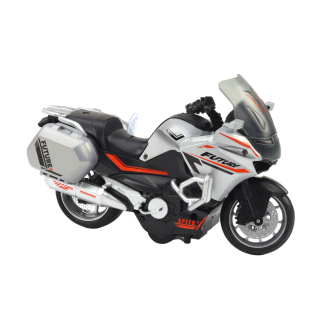Motocykl z napędem frykcyjnym skala 1:10 policyjny sportowy