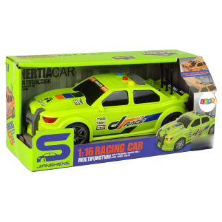 Auto sportowe wyścigowe 1:16 zielony dźwięk