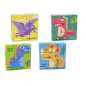 Edukacyjne Puzzle Dinozaury 6w1 - Klocki Układanka 9 El. - EAN: 5905991007753