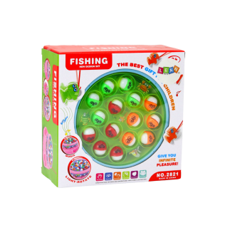 Gra łowienie rybek wędki światła dźwięki niebieska