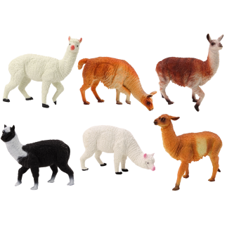 Zestaw Figurki Alpaki i Lamy - Farma 6 szt. Mix | EAN: 5905991003731