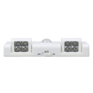 Zd26a lampka 8 led czujnik ruchu biała