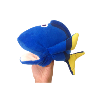 Pluszowa maskotka rybka niebieska pacynka 25 cm