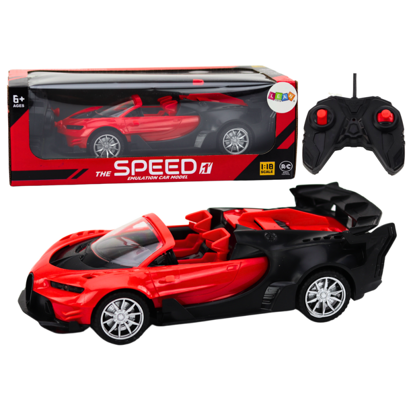 RC Samochód Sportowy Czerwony 1:18 - Zdalnie Sterowany EAN: 5905991017615