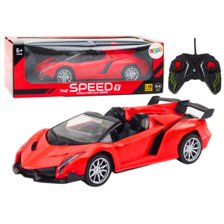 Samochód sportowy zdalnie sterowany auto rc 1:18 czerwony