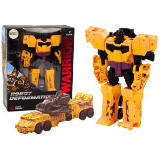 Robot-czołg z bronią 2w1 transformacja x-warrior żółty