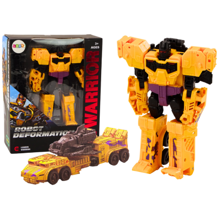 Robot-czołg z bronią 2w1 transformacja x-warrior żółty