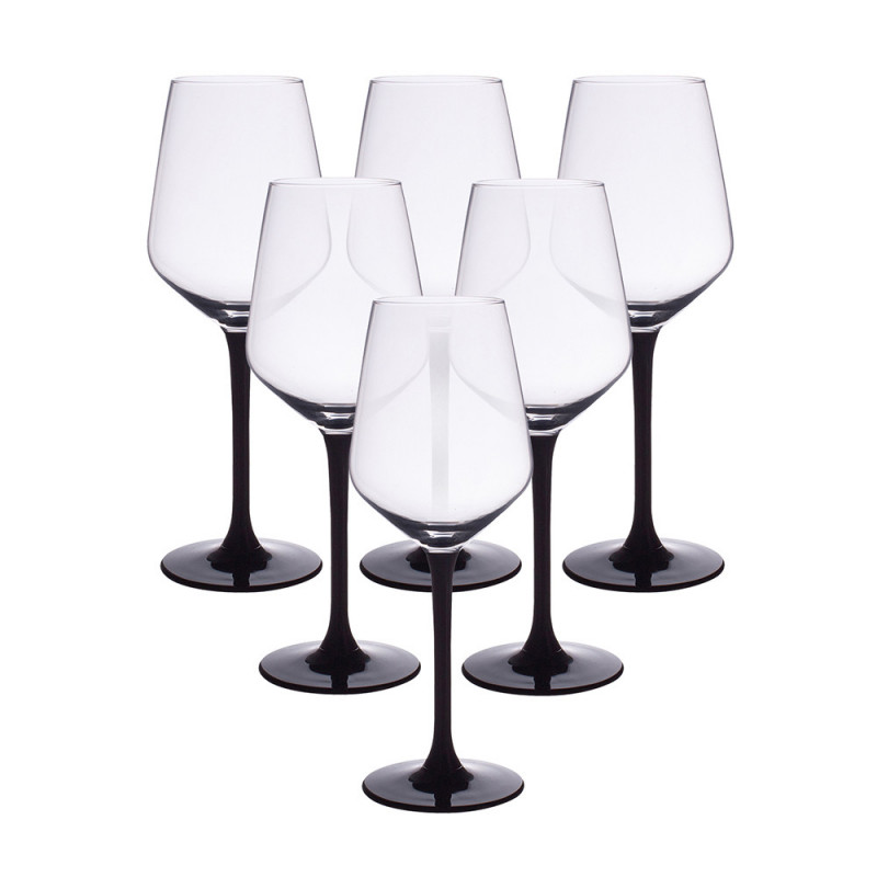 Rubin Black Kpl. 6 Kieliszków do Wina Białego 290ml, EAN: 5907508188184
