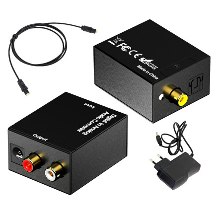 Ak319 audio konwerter spdif + kabel opt