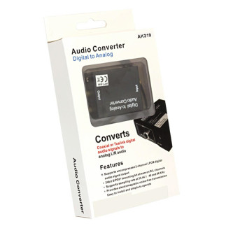 Ak319 audio konwerter spdif + kabel opt