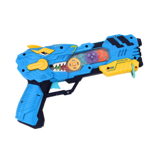 Pistolet projektor dinozaur z efektami świetlnymi i dźwiękowymi niebieski/czerwony EAN: 5905991007197