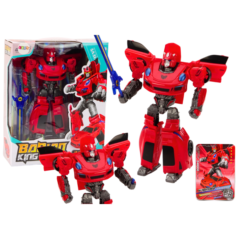 Auto-robot 2w1 Transformacja Sportowy Czerwony EAN: 5905991018957 Auto-robot 2w1 Transformacja Sportowy Czerwony EAN: 5905991018957