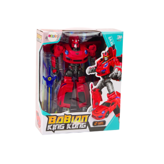 Auto-robot 2w1 transformacja sportowy czerwony
