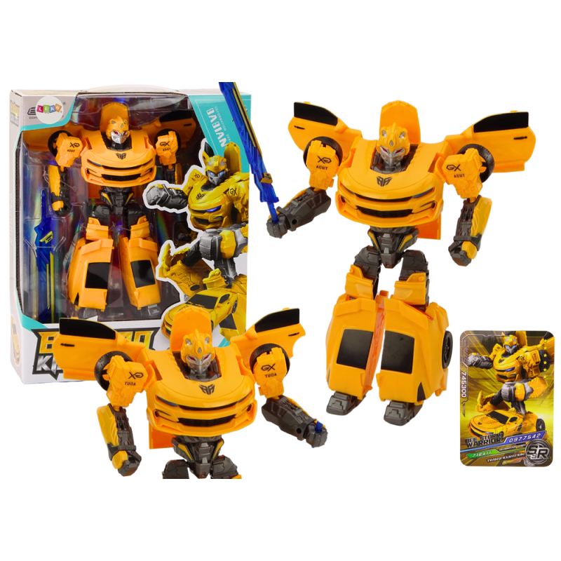 Auto-robot 2w1 Transformacja Sportowy Żółty - EAN: 5905991018964