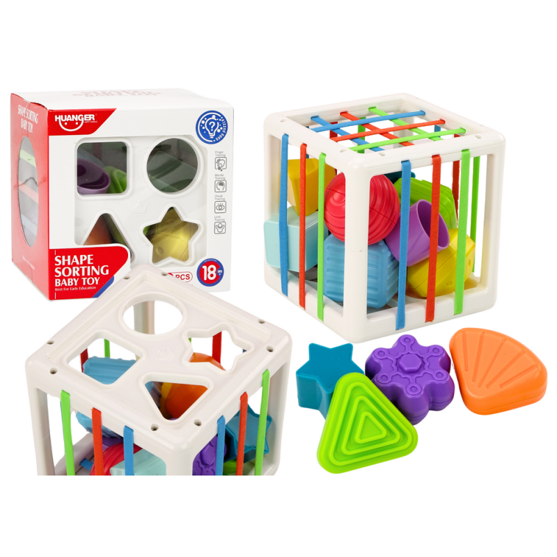 Kostka edukacyjna sorter dla niemowląt kolorowe klocki EAN: 5905991010678