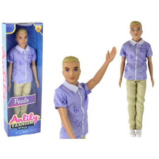 Lalka dla dzieci chłopak paulo koszula blond włosy