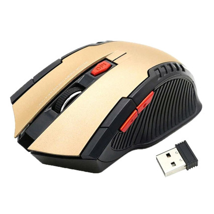 Ak303a bezprzewodowa mysz gamingowa gold
