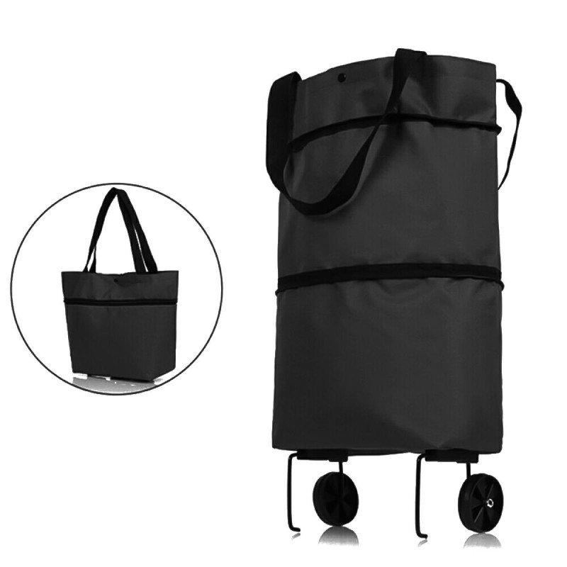 Składana torba na kółkach AG392B Black - EAN: 5907621818128 Składana torba na kółkach AG392B Black - EAN: 5907621818128