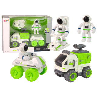 Zestaw pojazd kosmiczny kosmonauta kosmos