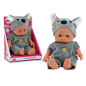 Mała lalka bobas w siwym ubranku i czapeczce koala - EAN: 5905991005834