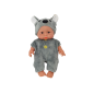 Mała lalka bobas w siwym ubranku i czapeczce koala - EAN: 5905991005834