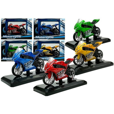 Sportowy motocykl z dźwiękami 1:18 4 kolory