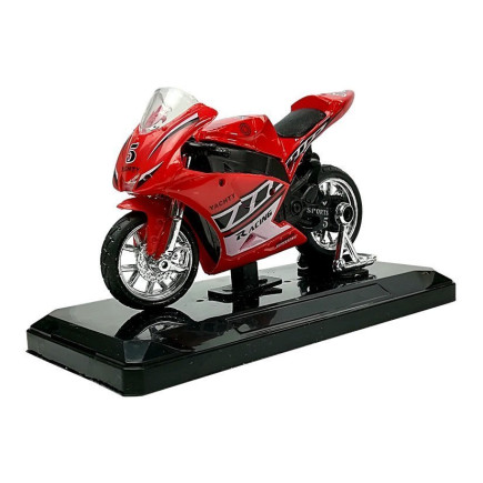 Sportowy Motocykl z Dźwiękami 1:18 - 4 Kolory - EAN: 5907625589109