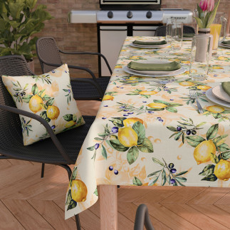 Citrus tkanina dekoracyjna nina wodoodporna, 160cm, kolor 001 żółty
