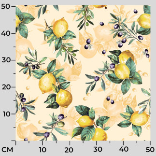 Citrus tkanina dekoracyjna nina wodoodporna, 160cm, kolor 001 żółty