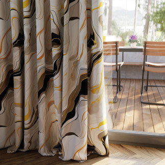 Stone Tkanina Dekoracyjna Blackout 145cm Biały EAN: 5906450005396
