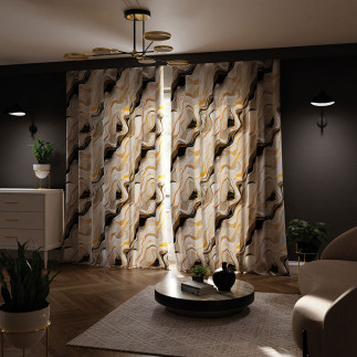 Stone tkanina dekoracyjna blackout, 145cm, kolor 001  biały