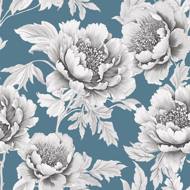 Colette tkanina dekoracyjna blackout 145cm kolor 003 niebieski EAN: 5906450005471