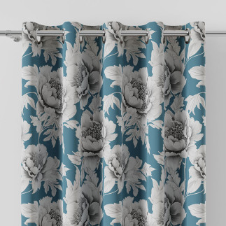 Colette tkanina dekoracyjna blackout, 145cm, kolor 003 niebieski