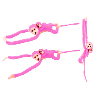 Maskotka Pluszowa Małpka z Dzieckiem Różowa 90 cm EAN: 5905884451533