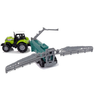 Zielony traktor opryskiwacz farma dźwięk