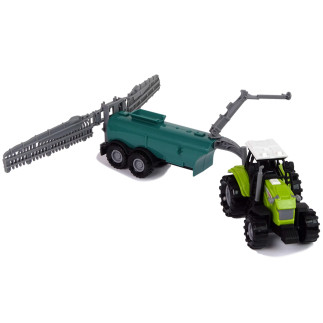 Zielony traktor opryskiwacz farma dźwięk