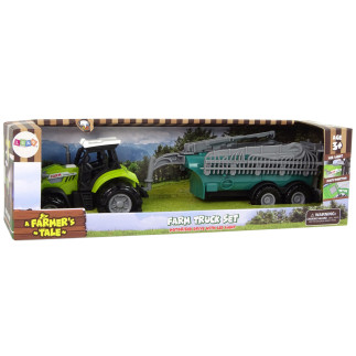 Zielony traktor opryskiwacz farma dźwięk