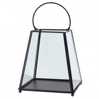 LATARENKA METALOWA STOŻKOWA 17X17X19,5 CM